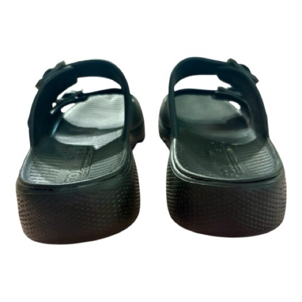 Skechers Black Dual-Buckle Slide Sandals - Picture 5 of 7